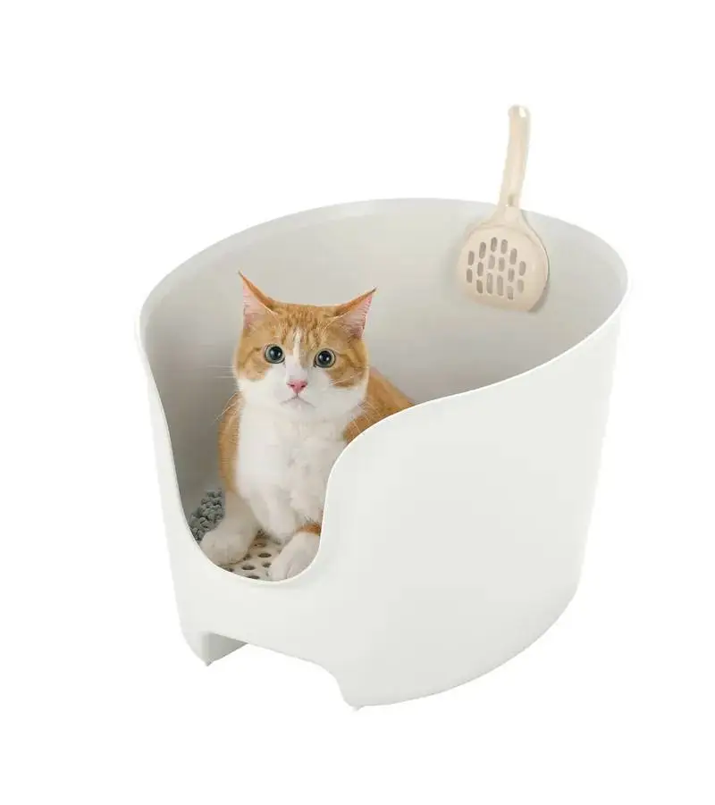 Richell  高背貓廁所 - 白色 (8kg 或以下 適合幼貓)